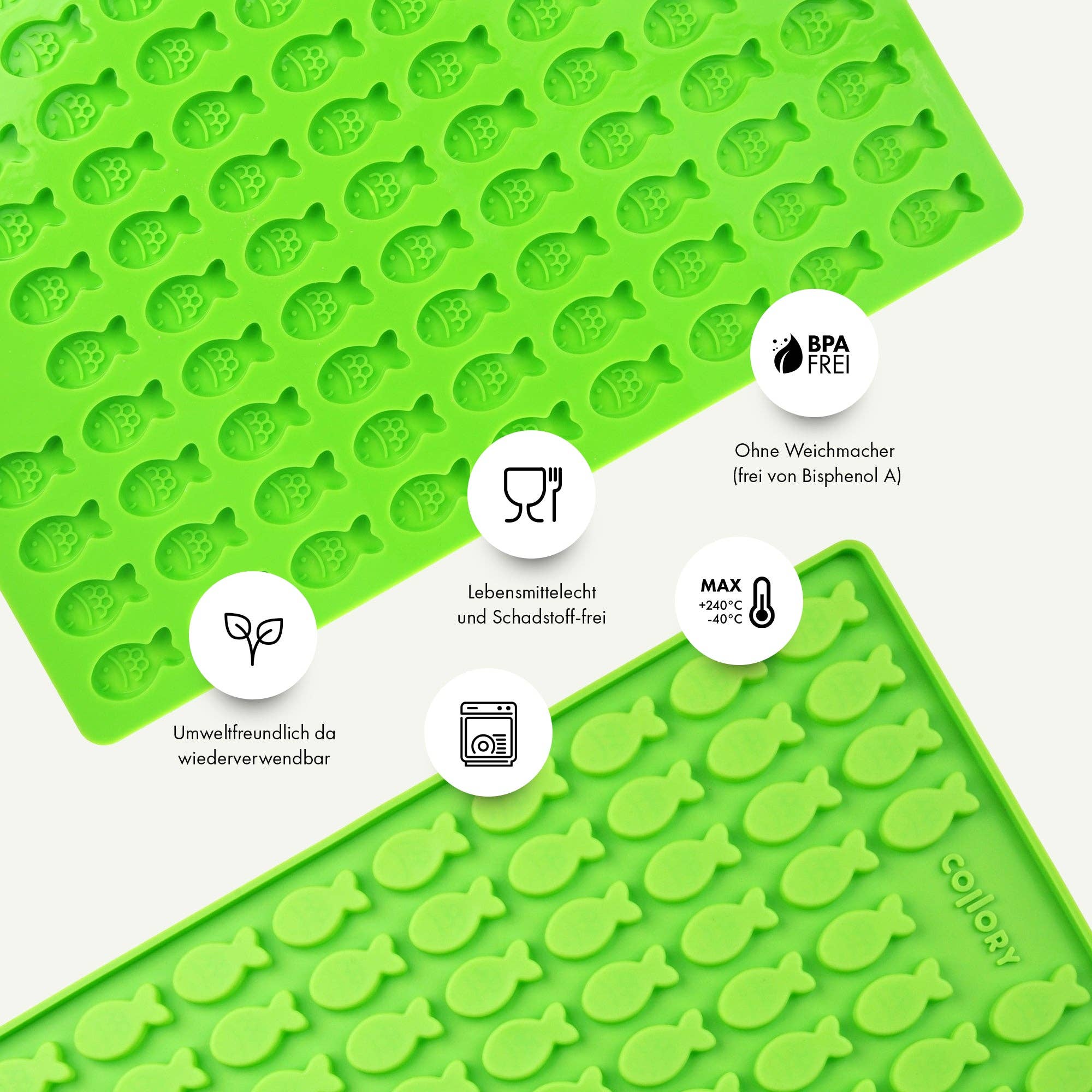 Collory - Wholesale Voedermat - Hond - Visvormige bakmatten voor hondenkoekjes (mini en medium)42