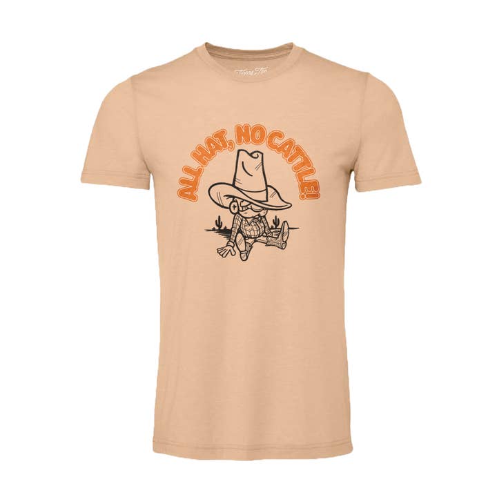 All Hat, No Cattle Tee for wholesale by NORMAN ROSCOE