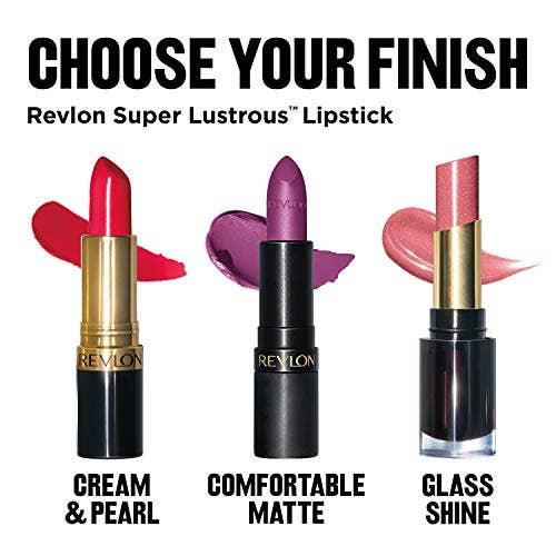 Kasa Style - Venta al por mayor Barra de labios - Lápiz labial REVLON Super Lustrous The Luscious Mattes, en rojo, 008 Show Off, 0.15 oz