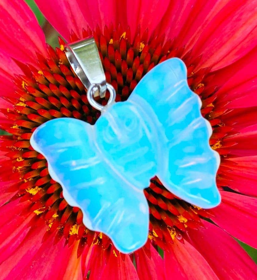 Elf Kendal Hippies – Großhandel Individueller Charm/Anhänger – Schmetterlingsanhänger 2cm Karneol Schmetterling Rosenquarz Charm0