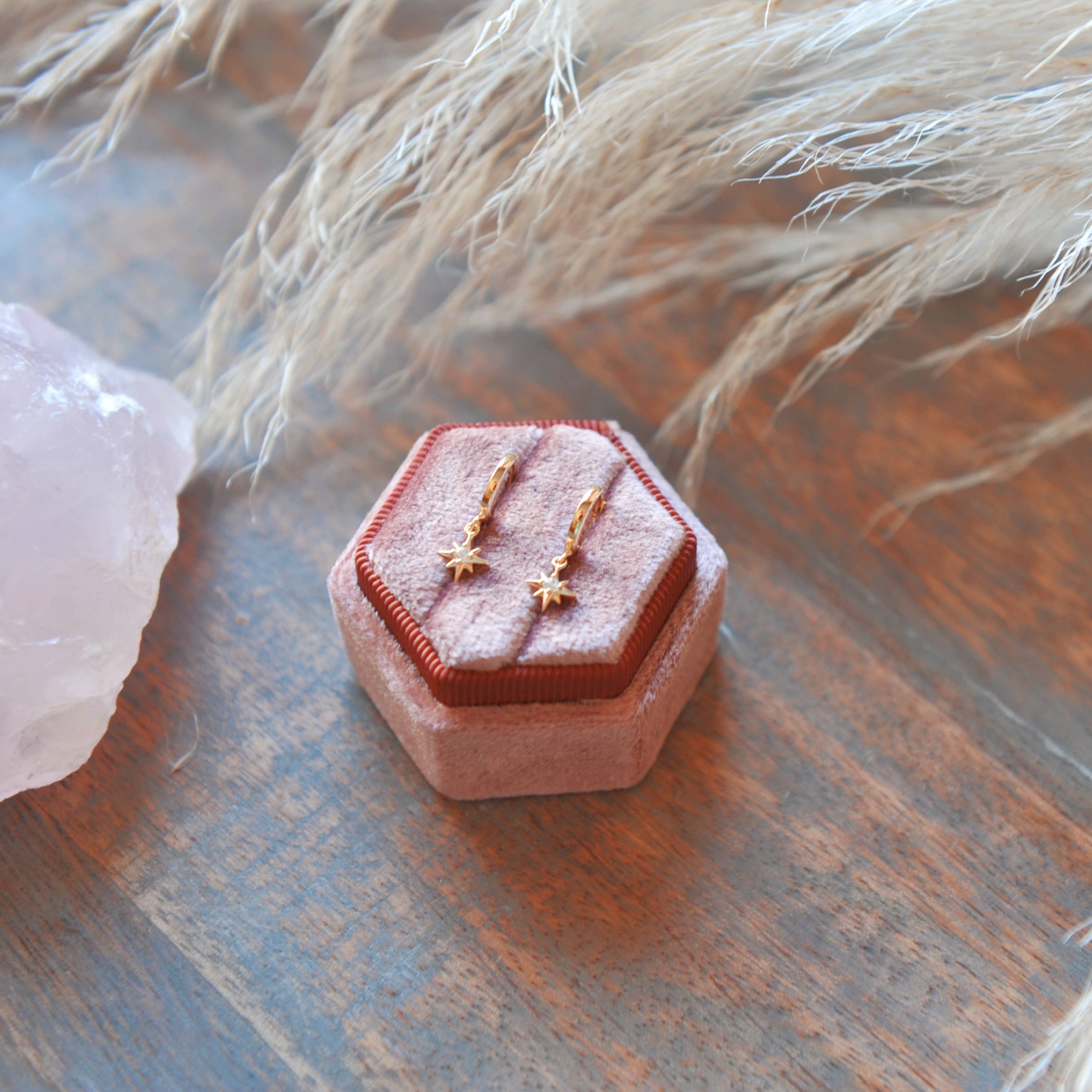 Oh So Lovely - Wholesale Huggie earrings - Cubic Star Huggies2