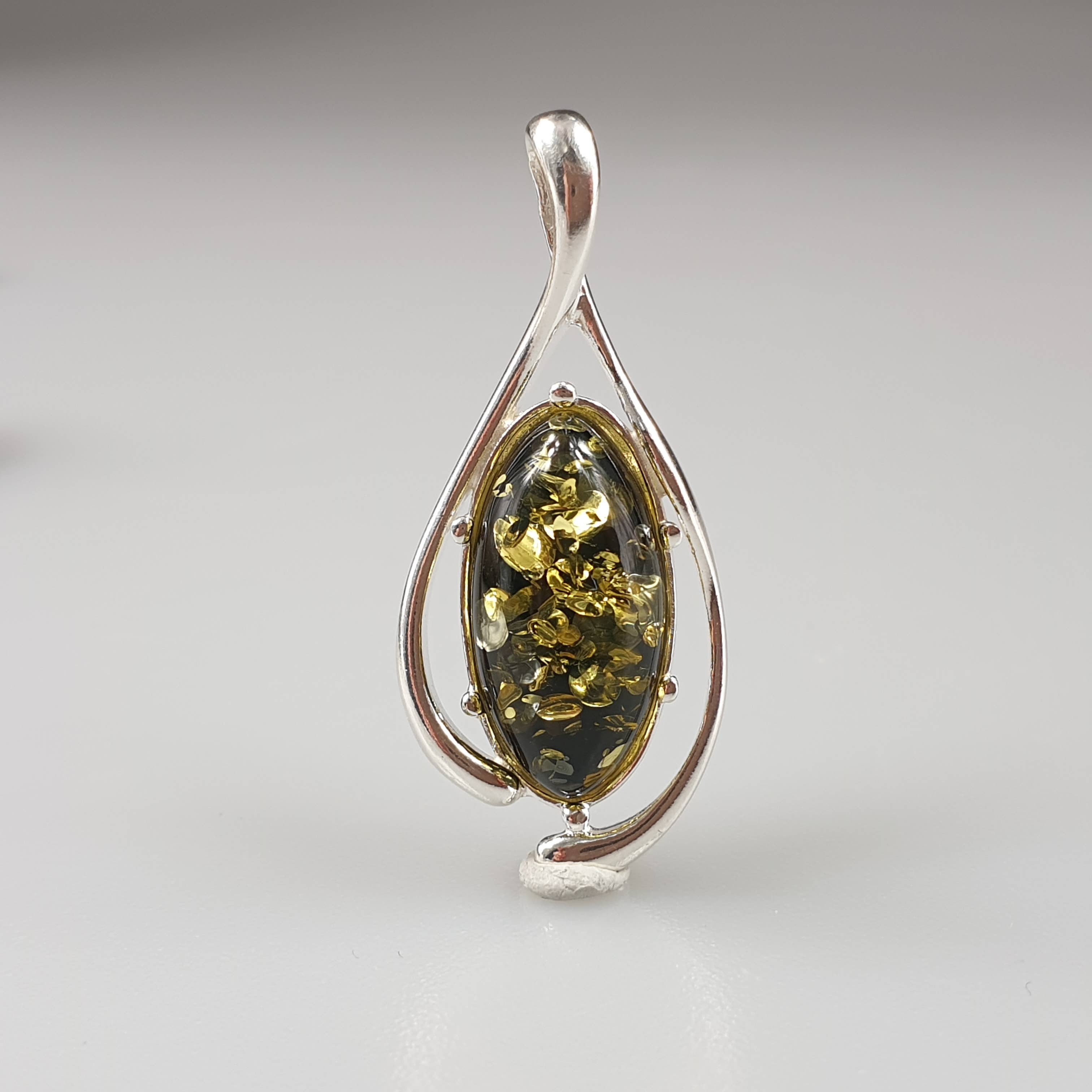 AmberLithuania - Wholesale Pendant/Charm Necklace - Sterling silver 925 necklace. Healing Gemstone pendant4