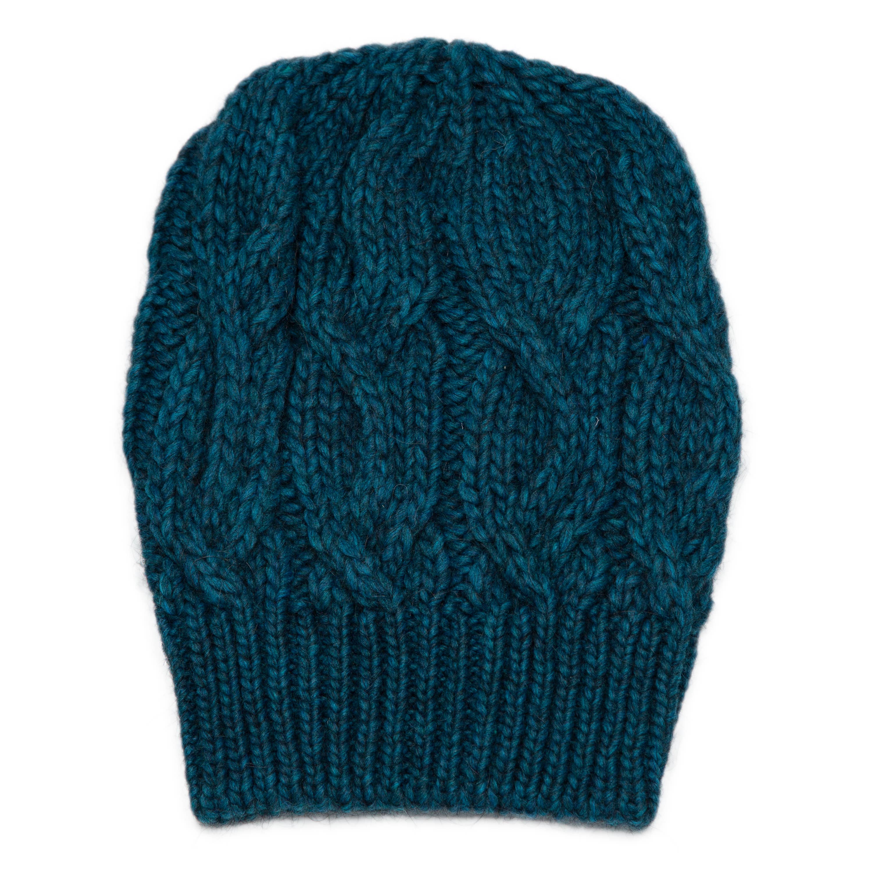 Assia di Brunetti Federica e C. s.a.s. - Wholesale Beanie - Women's - Thelma - Double braided hat in alpaca wool blend4