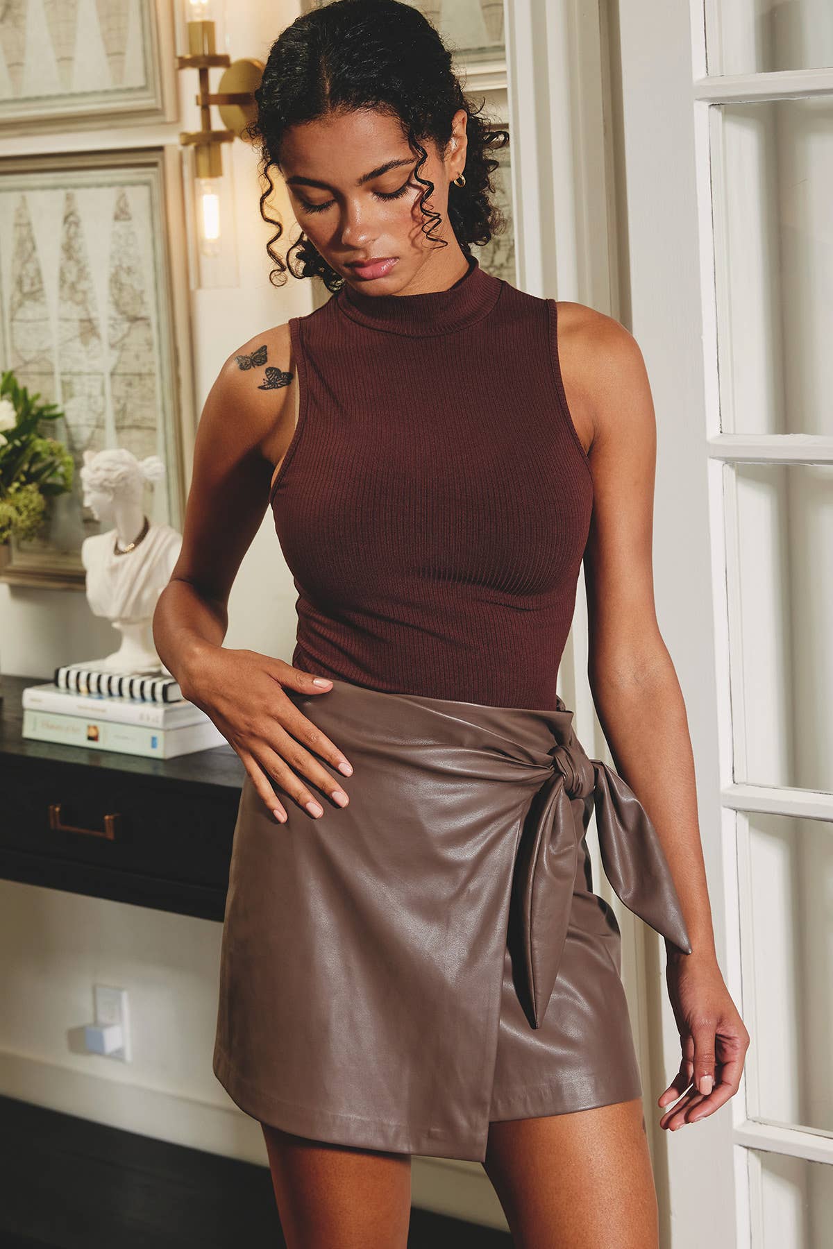 Dress Forum - Wholesale Bodysuit - Women's - FT6823 Mock Neck Tank Bodysuit31