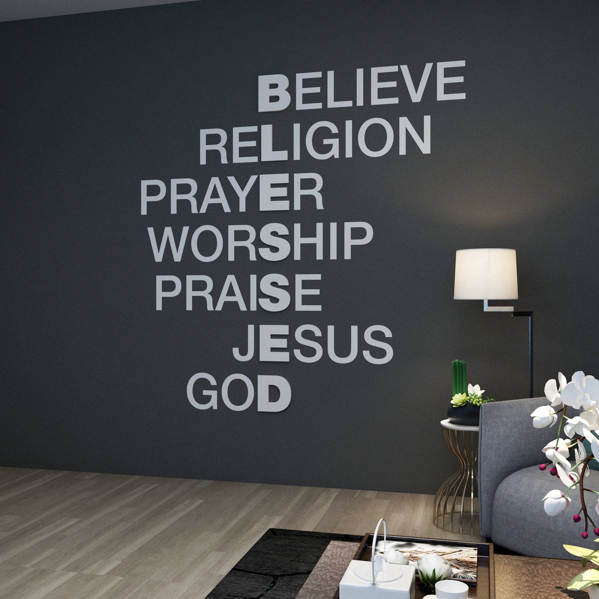 Guipp-Decor - Decoriy - Wholesale Wall Accent - Blessed Crosswords Wall Art2