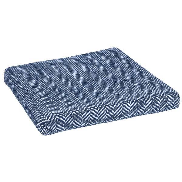 Yellow PET outdoor chair pad. HERRINGBONE for wholesale on Faire