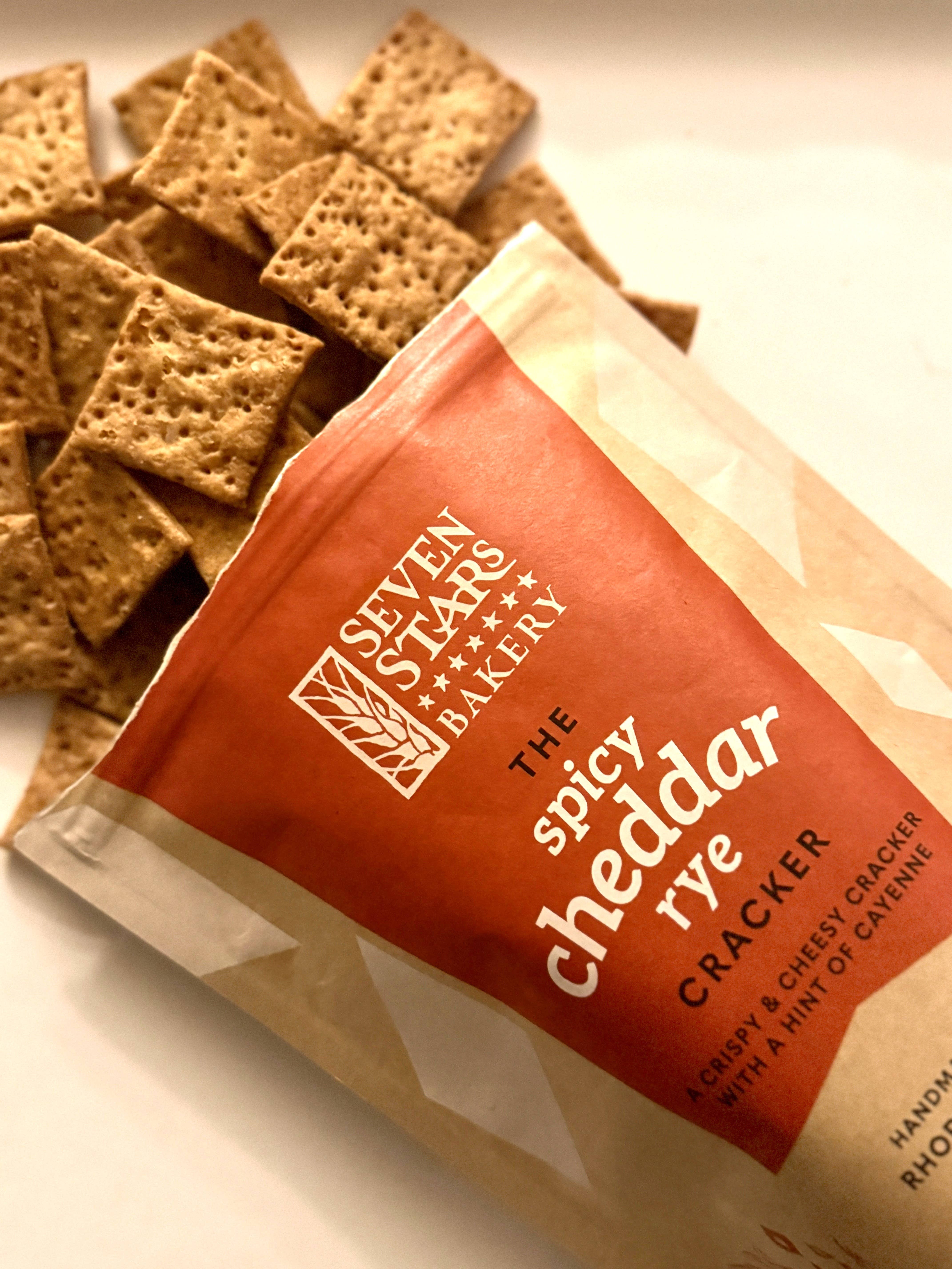 Seven Stars Bakery - Wholesale Crackers - The spicy cheddar rye cracker2