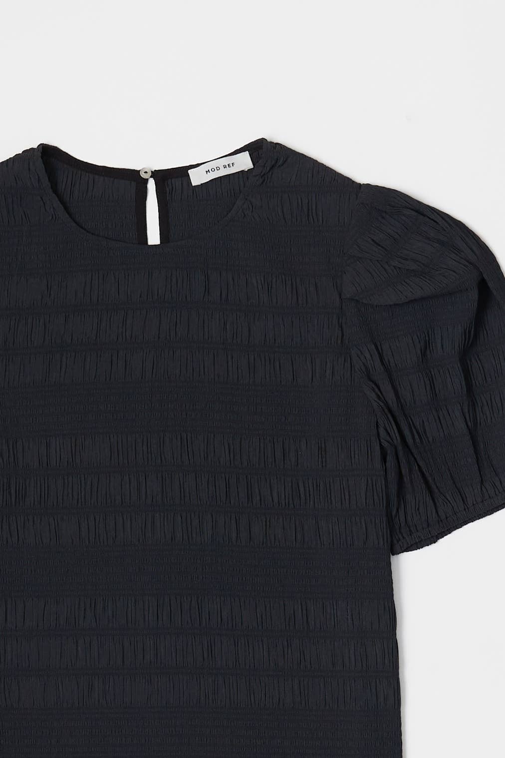 MOD REF - Wholesale Blouse - Women's - The Celia Top | Textured Puff Sleeve Top23