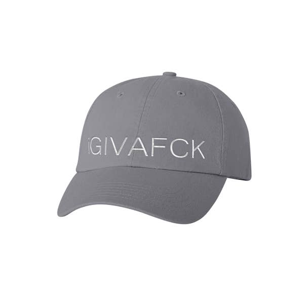iGIVAFCK Dad Cap. Grey for wholesale by Tenfed