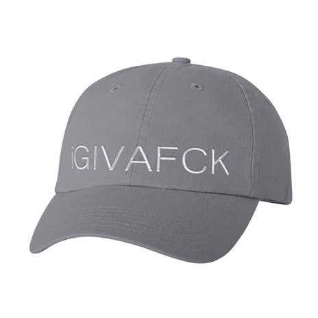 iGIVAFCK Dad Cap. Grey for wholesale by Tenfed