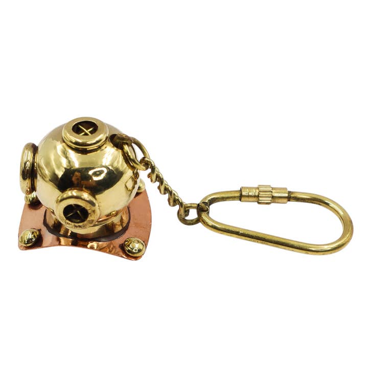 Dollond & Co. – wholesale Keychain – Unisex – Brass Diving Helmet Keyring4