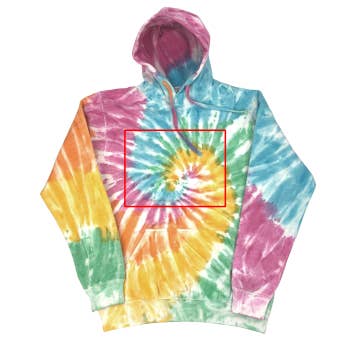 Pull à capuche en polaire tie-dye pour la vente par Ocean Beach Company