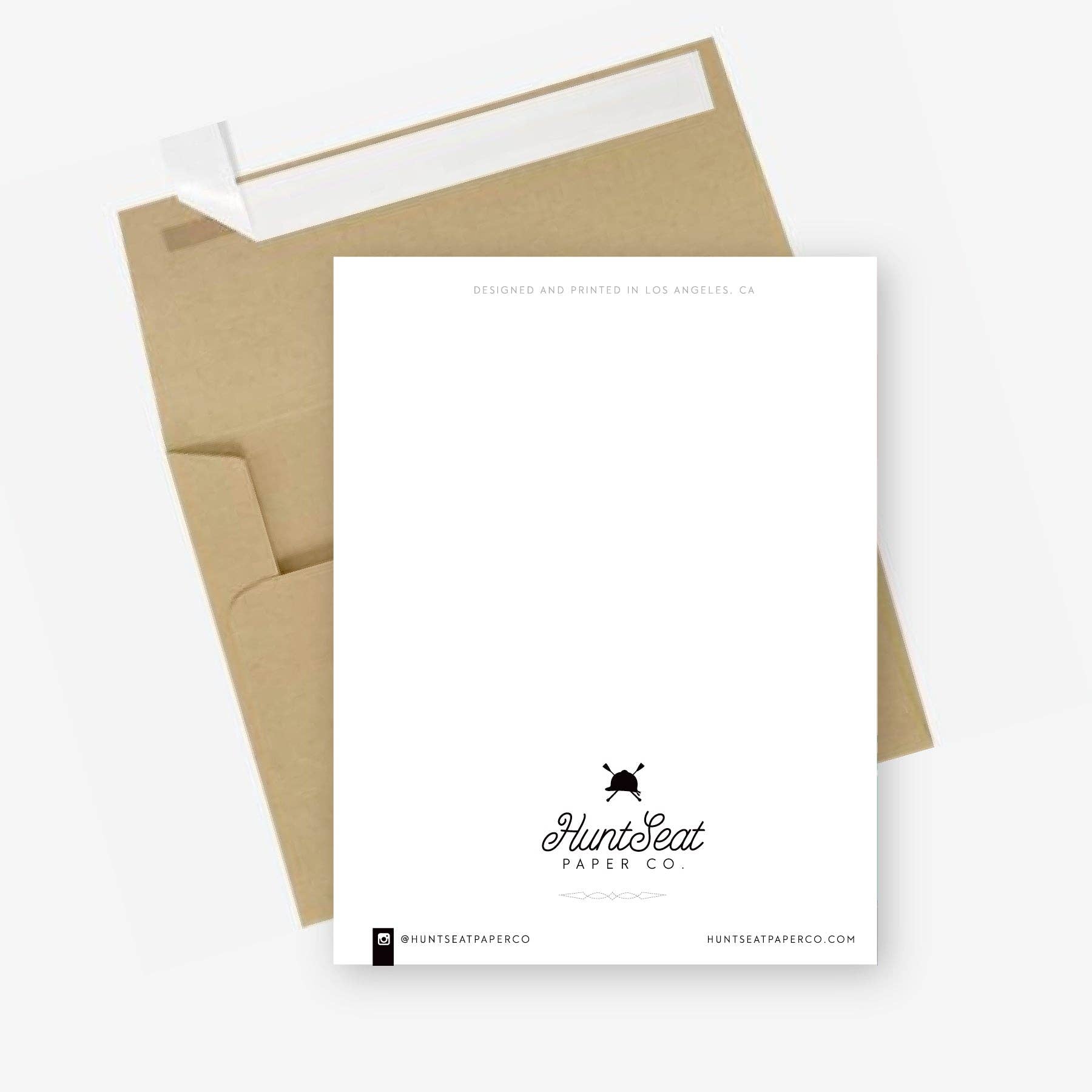 Hunt Seat Paper Co. - Wholesale Christmas Card - Let It Snow - Equestrian Winter Christmas Card - Hunter Jump2