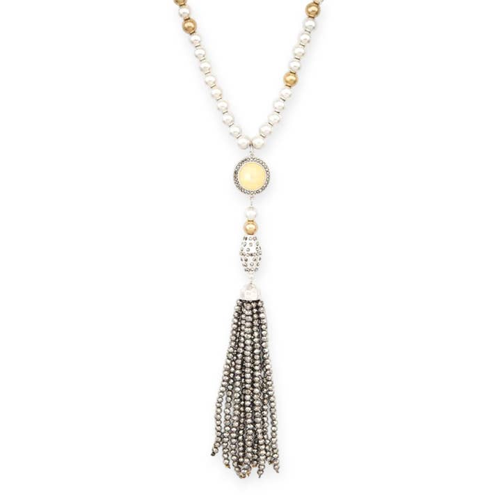 LA Jewelry Plaza - Wholesale Pendant/Charm Necklace - Beaded Tassel Long Necklace