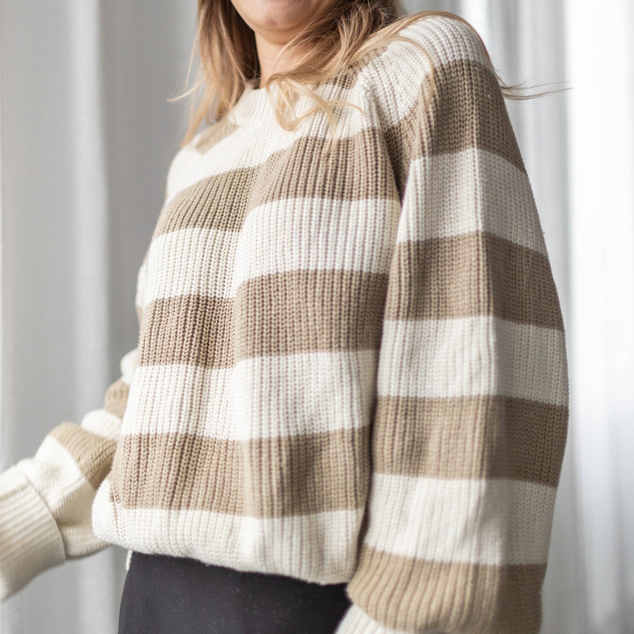 Casual Wear – wholesale Pullovertröja - Dam – Bomullströjor - rayé1