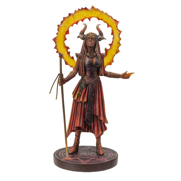 Anne Stokes Elemental Magic-Fire Sorceress for wholesale by Pacific Trading