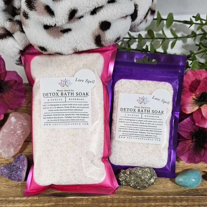 Aromatherapy Detox Bath Salts for wholesale by Pretty Zen & Company