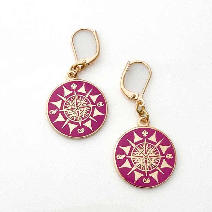 Pendientes Brújula para venta al por mayor de Kinzoku