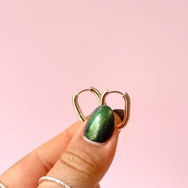 Golden Hour Designs – wholesale Hoop earrings – Squoval Hoops - Simple, Daily Wear, Staple Earrings4