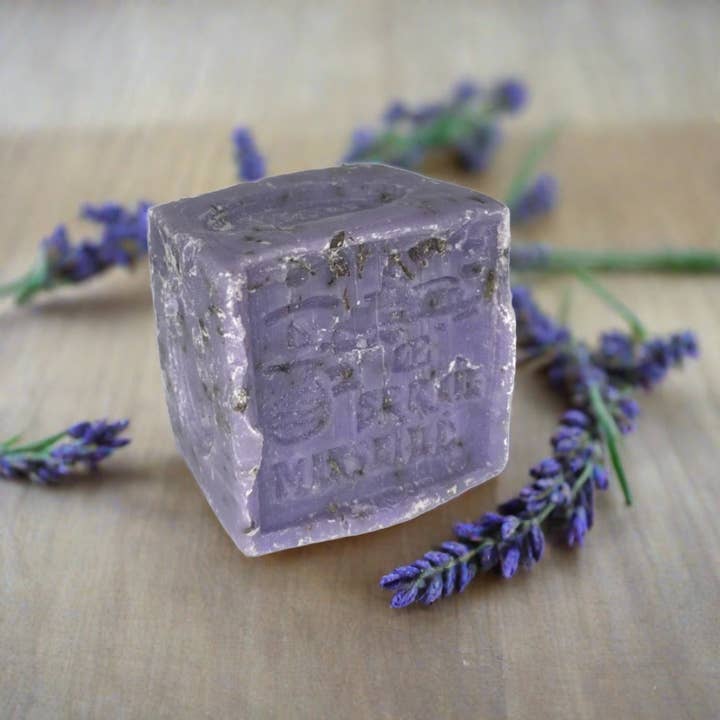 Crains Degun - Wholesale Bar Soap - Crushed Lavender Marseille Soap Cube - 150g3