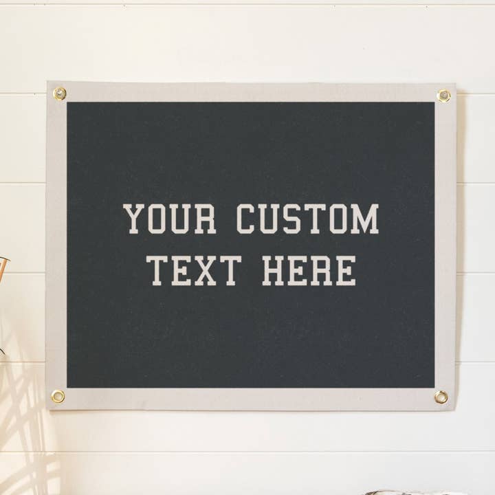Custom Varsity Sign Felt Banner for wholesale by Benoit's Design Co.