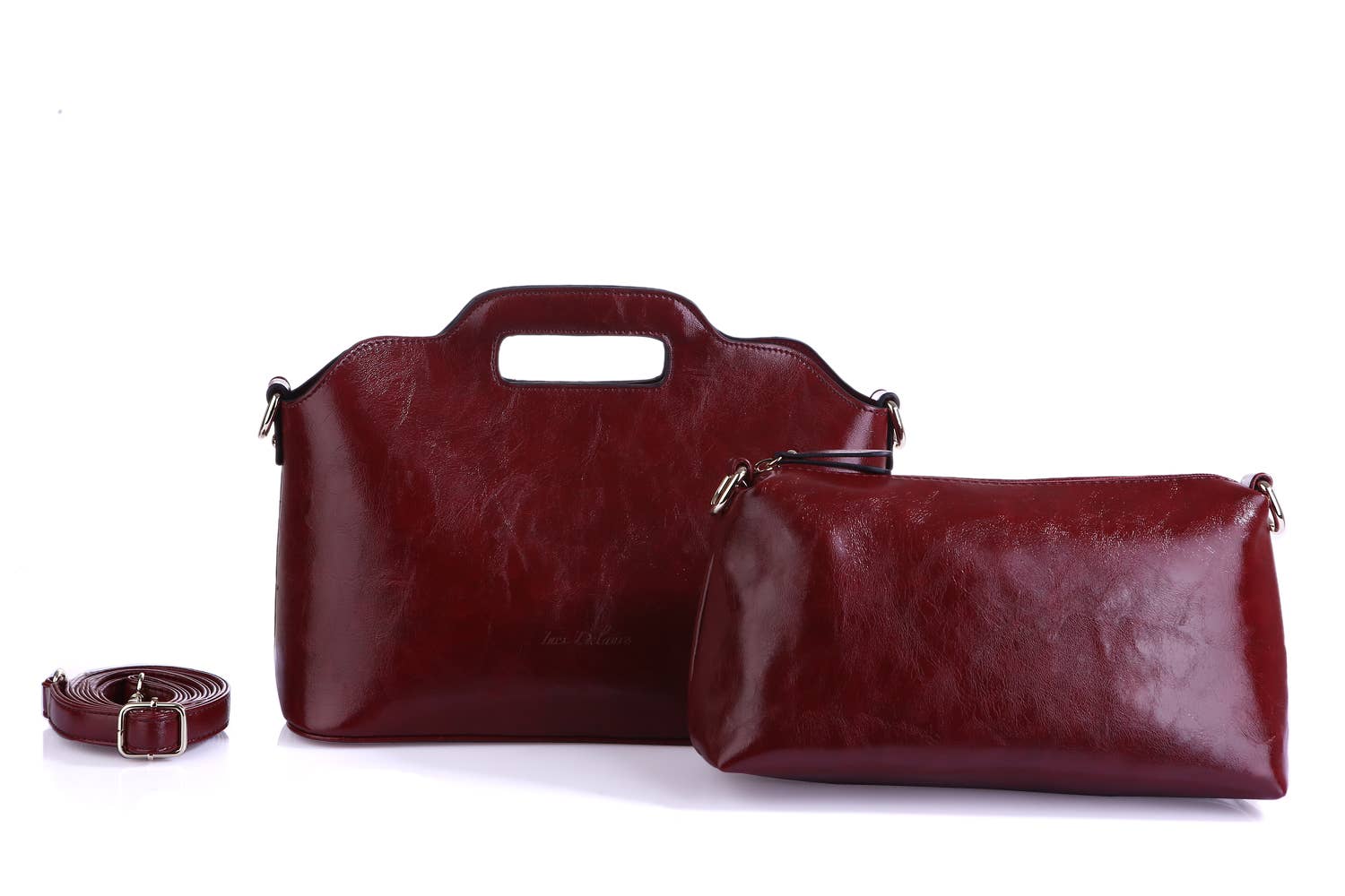 INES DELAURE – wholesale Top handle bag – women's – “Two in one” handbag34