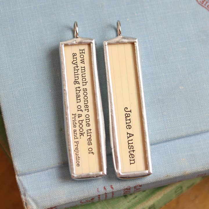 Jennifer Dahl Designs LLC - Wholesale Pendant/Charm Necklace - Pride & Prejudice Jane Austen Literary Book Charm Necklace1