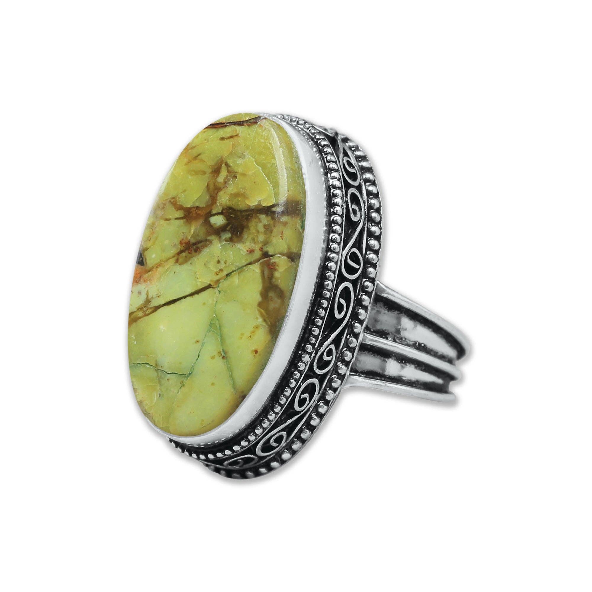 Handmade Jewels – wholesale Cocktail/statement ring – Artisanal Silver-Plated Statement Rings – Assorted Gemstones with Designer Bands (US Sizes 6–10, Non-Adjustable)13