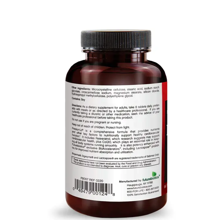 Futurebiotics – wholesale Oralt tillskott/Vitamin – Pressur-Lo4