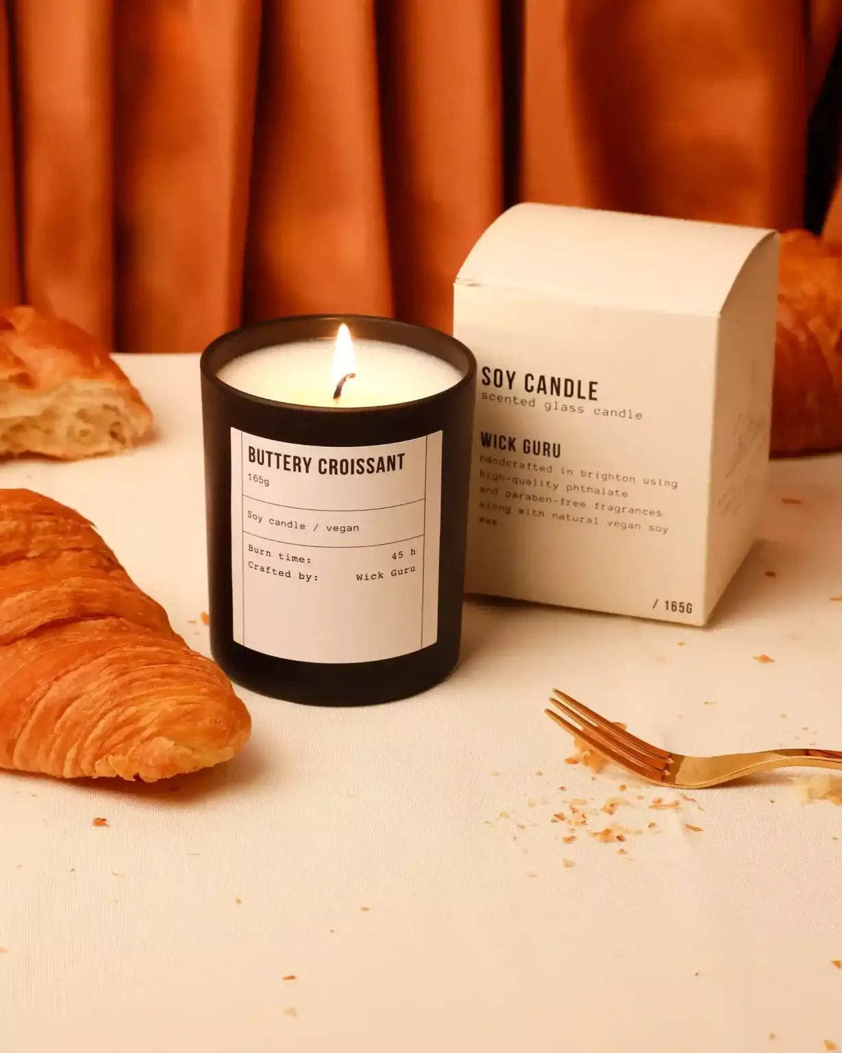 Wick Guru – Vela em jarro/copo por atacado – Vela Perfumada de Croissant - Presente de Natal, Decoração de Casa2