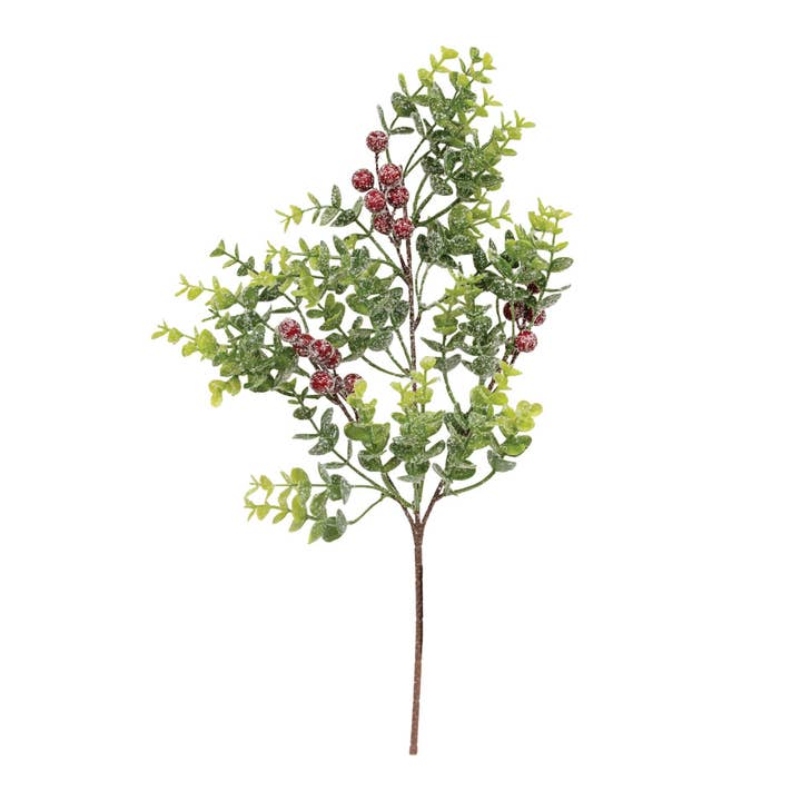 Besneeuwde glinsterende buxus- en bessenpluk voor wholesale door CWI Gifts