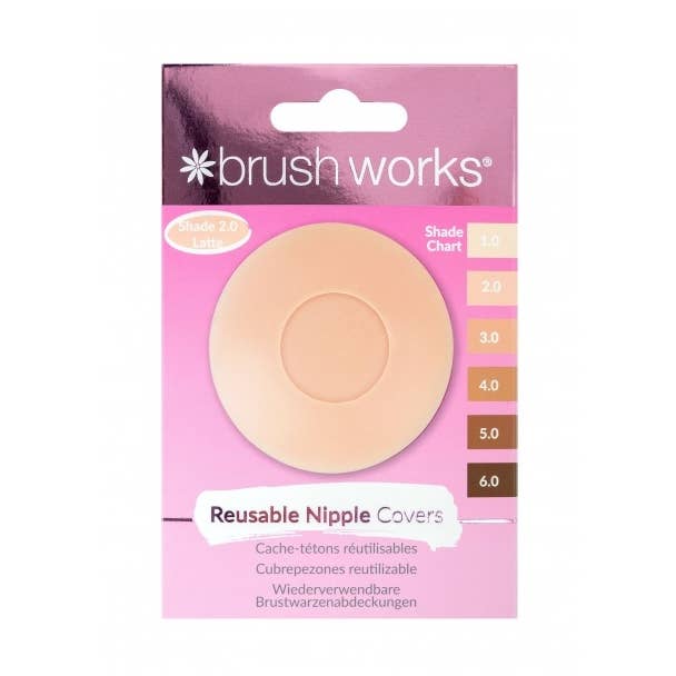 Couvre-tétons en silicone réutilisables Brushworks pour la vente par Beauty Pro