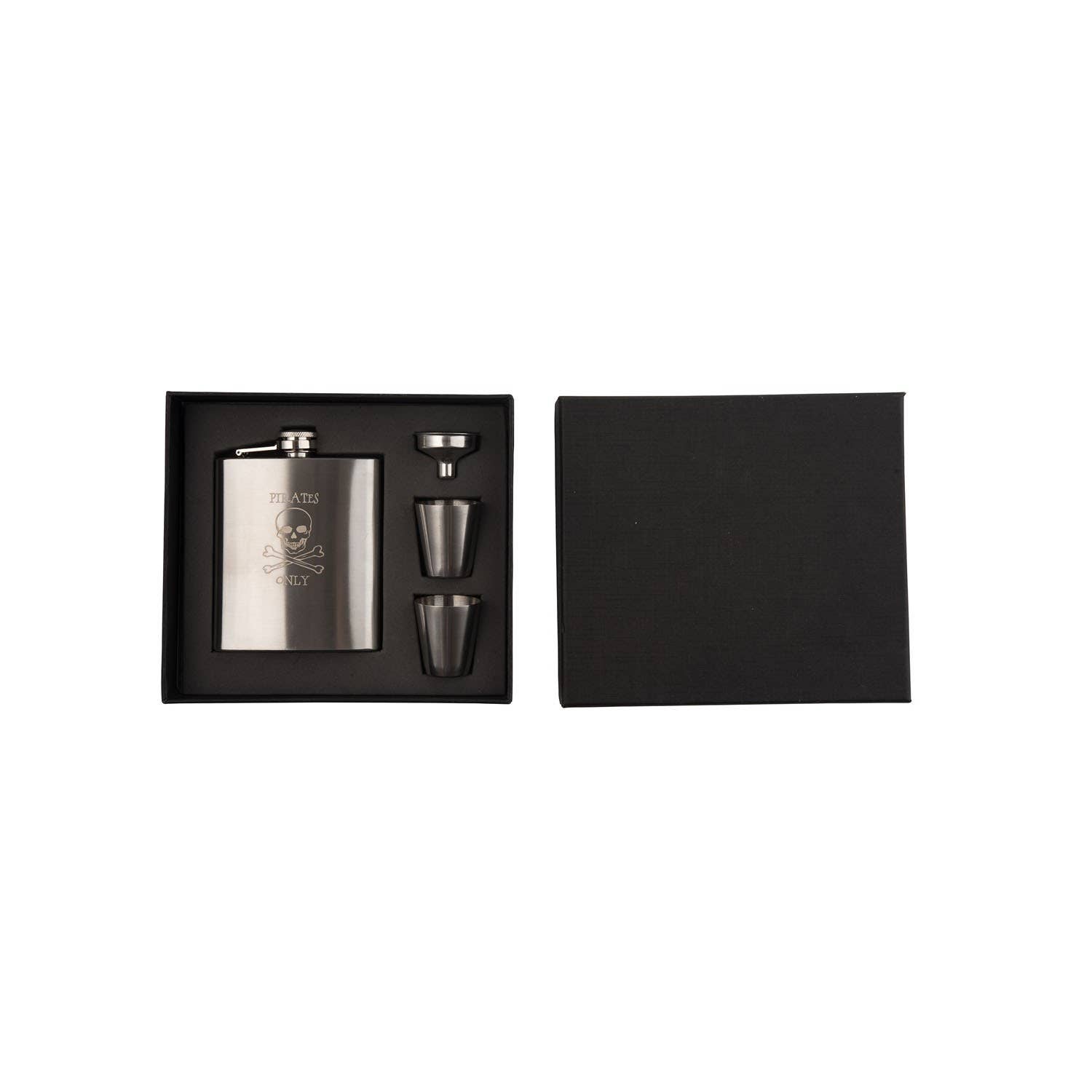 Beachcombers - Wholesale Flask - SALE Pirate's Booty Metal Flask & Cup Set