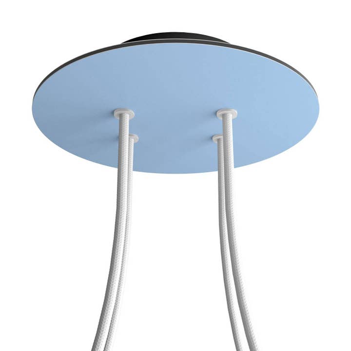 Rosace Rose-One ronde, diamètre 200 mm avec 4 trous et 4 trous latéraux. pour la vente par LIGHTINUP S.R.L.