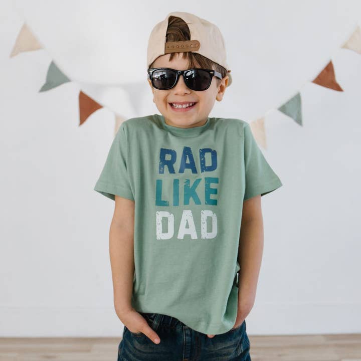 Sweet Wink - Wholesale Screen Printed T-Shirt - Kids - Rad Like Dad Short Sleeve T-Shirt - Father's Day - Kids1