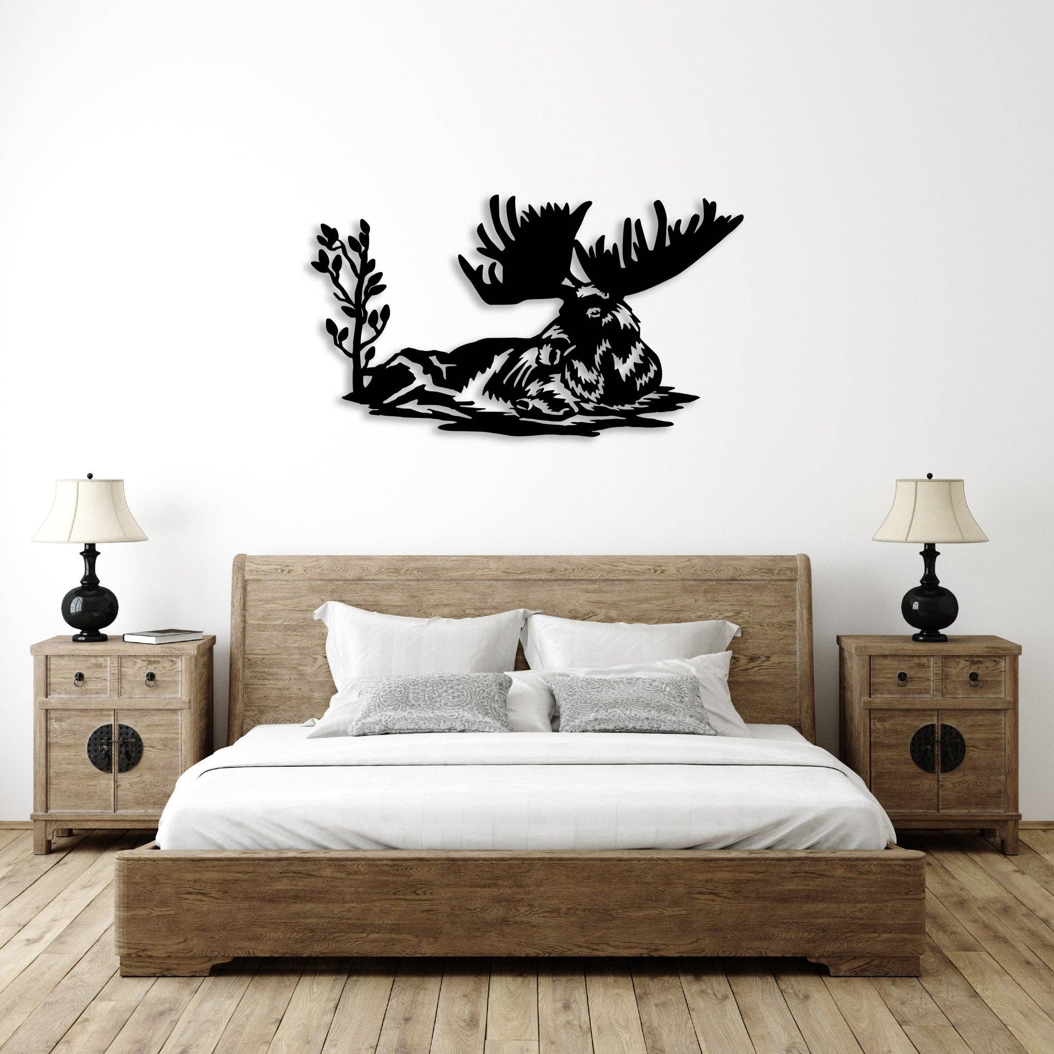 metal-plex – wholesale Wall Accent – Laying Moose - Metal Wall Art2