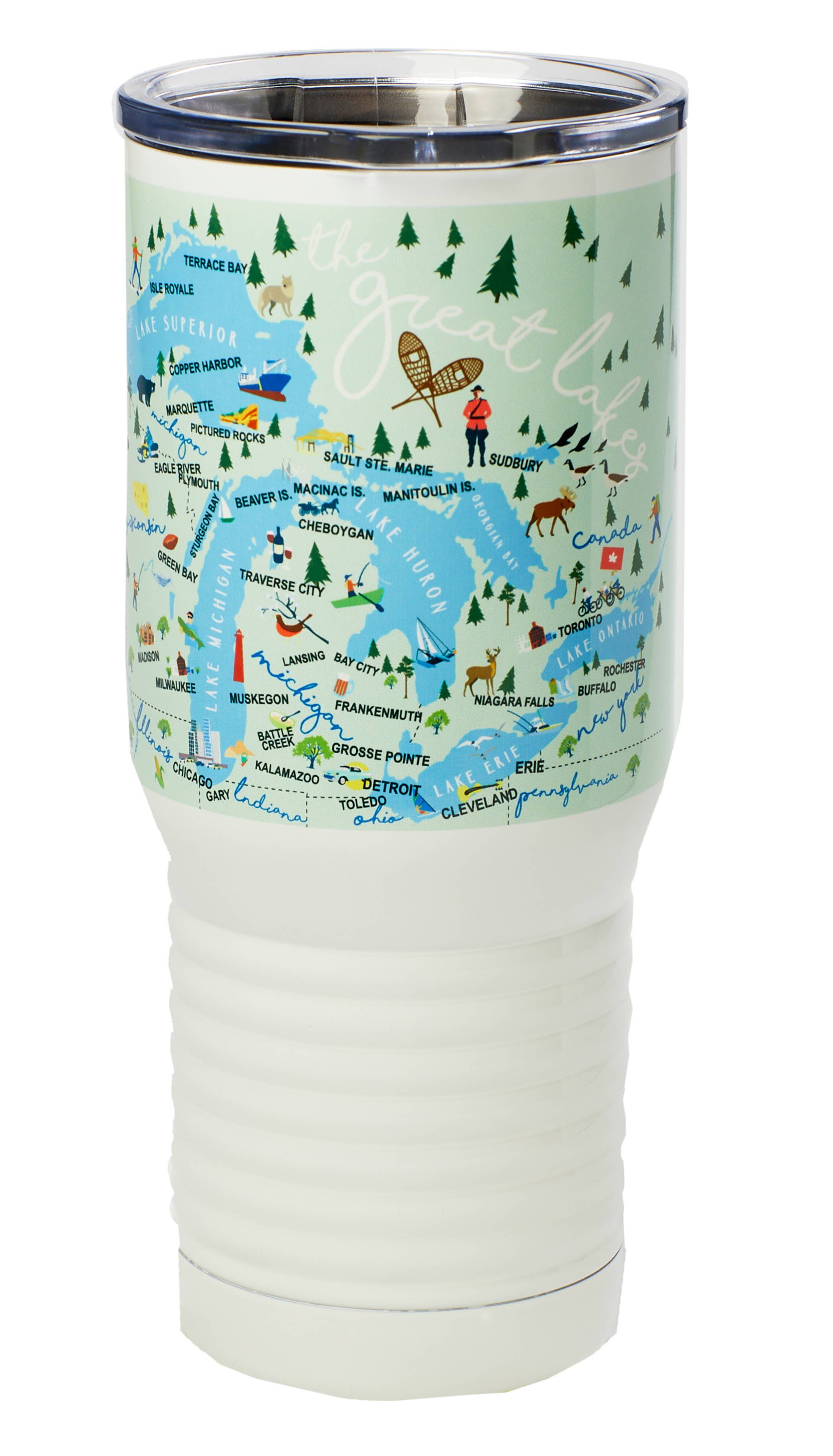 Galleyware - Wholesale Insulated Mug/Tumbler - Great Lakes 20-oz. Stainless Steel Tumbler