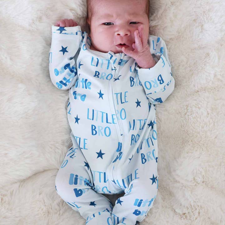 Zipper Footie | Little Bro for wholesale by Caden Lane