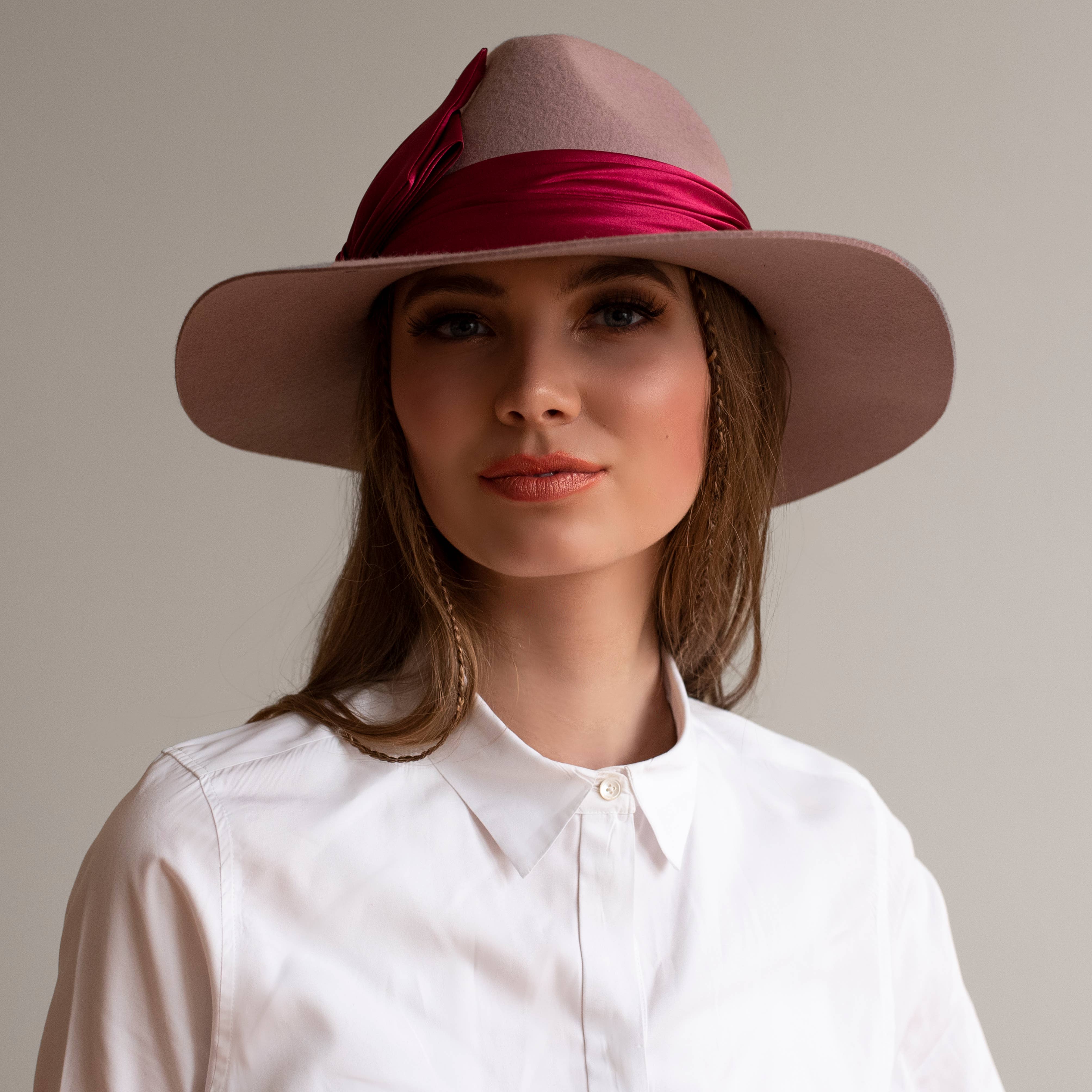 Giovannio – Engroshandel Bucket hat - Dame – Raquel Superior Uldfilt Kvinders Fedora7