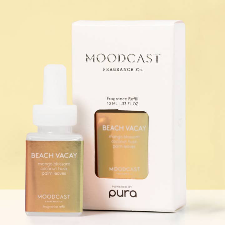 Moodcast Fragrance Co. - Wholesale Diffuser Fragrance Refill - Moodcast x Pura Smart Diffuser Refill - Beach Vacay - .33 oz0