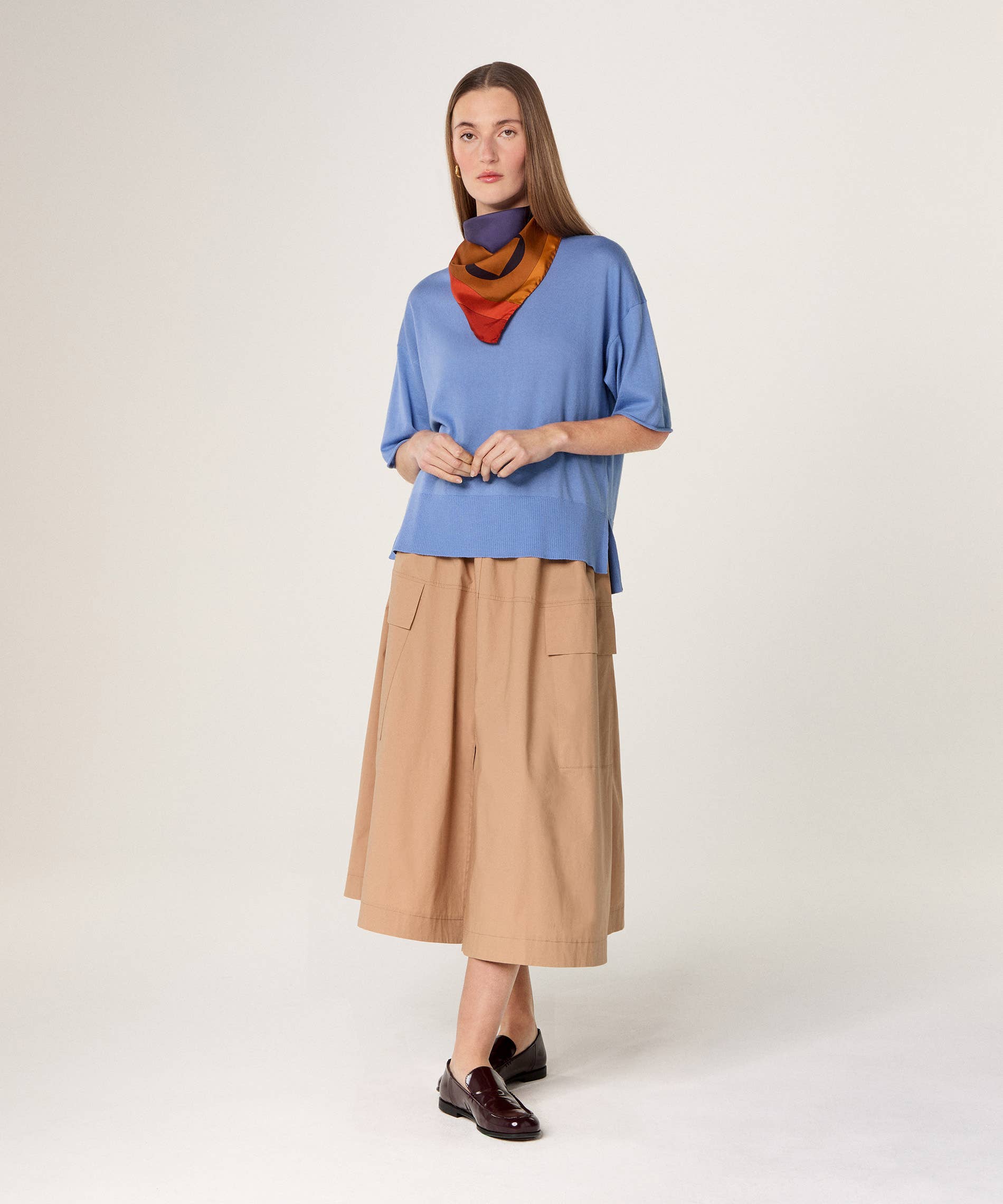 Rodier - Wholesale Scarf - Women's - Geometric silk square4