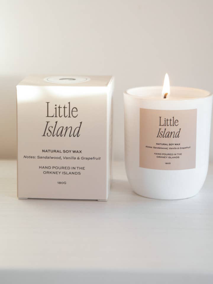 Little Island Luxury Soy Candle - Hand Poured in Orkney for wholesale by Moonshine Candle Co.