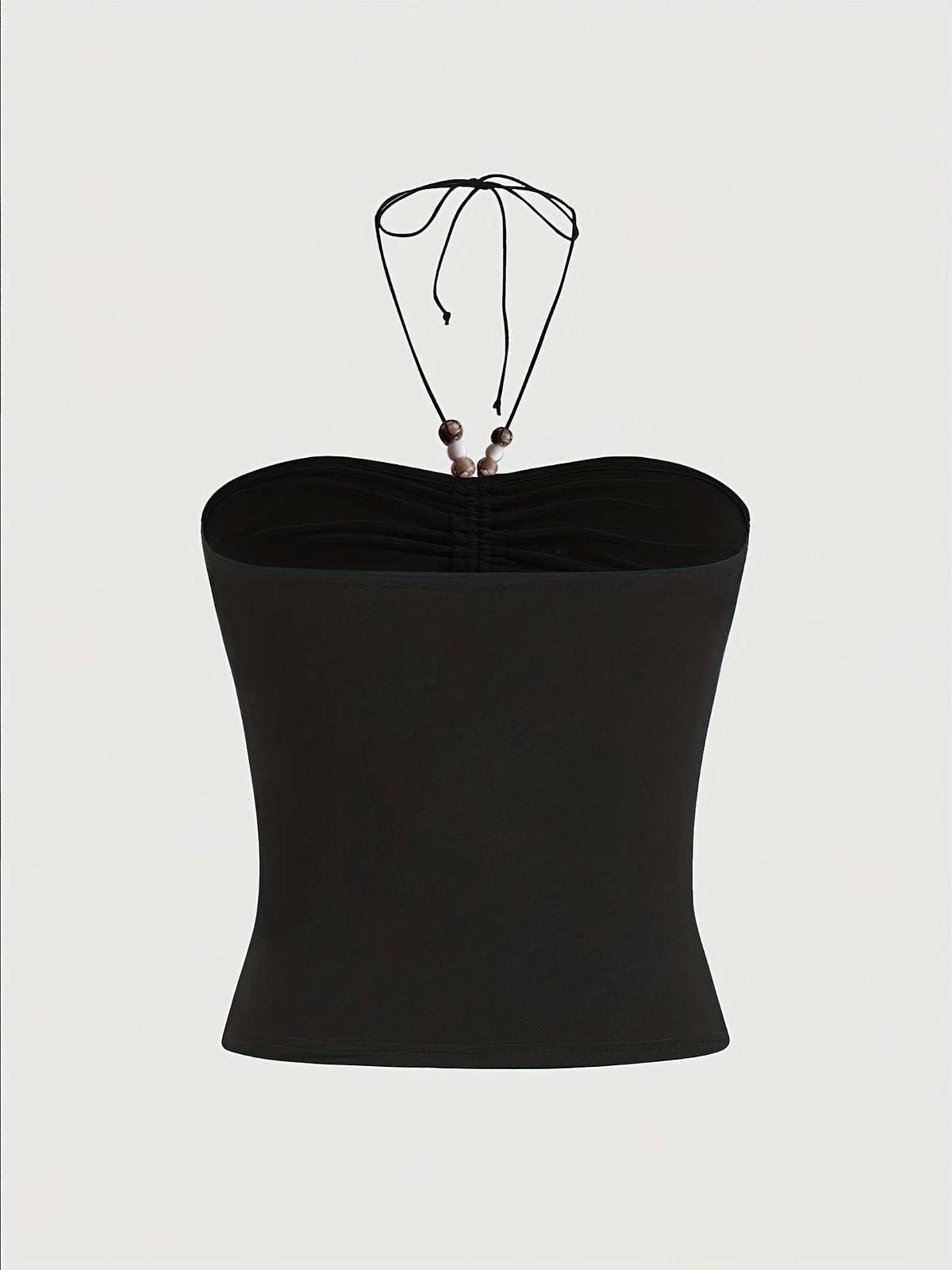 Black Women Dark Gothic Pattern Printed Halter Neck Camis for wholesale on Faire1