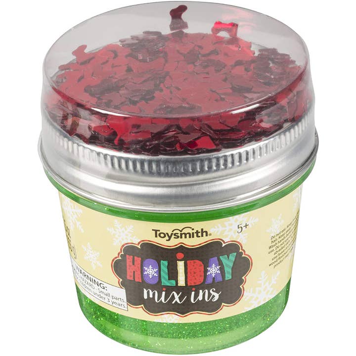 Toysmith - Wholesale Putty/Slime - Kids - Holiday Mix Ins, Putty/Slime Kit, Clear/Confetti/Colorful