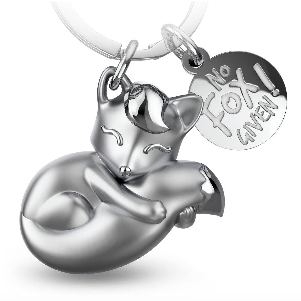 FABACH – Die Schlüsselanhänger-Schmiede - Wholesale Keychain - Women's - “No fox given” fox keychain “Foxy” with engraving - sweet fox lucky charm2