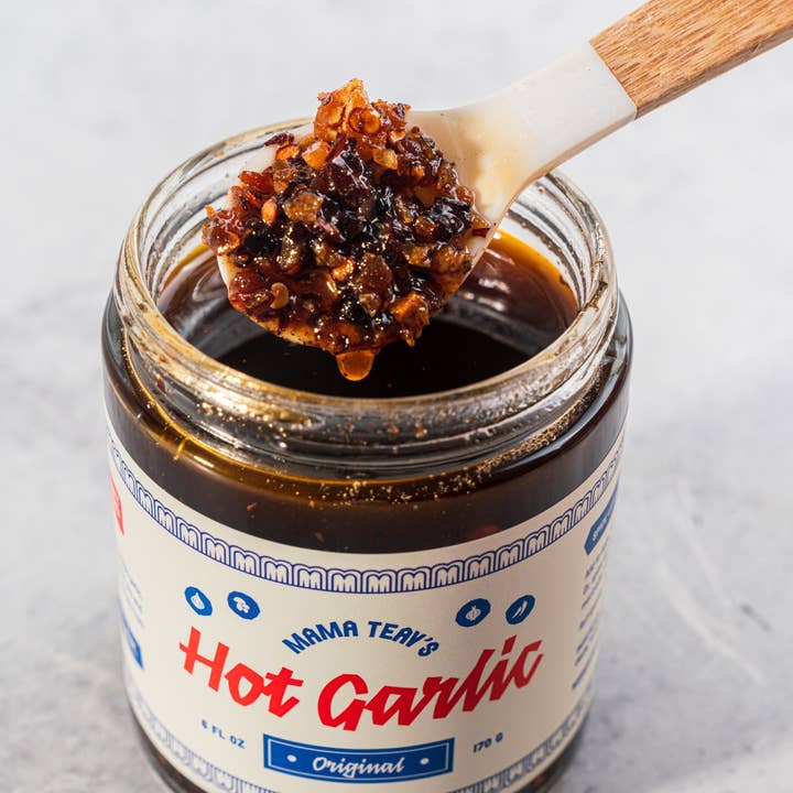 Mama Teav's - Wholesale Chili Paste - Hot Garlic Chili Crisp - ORIGINAL (OG) - All Natural