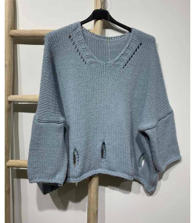 LINEN & COTTON HOUSE - Wholesale Knitted jumper – Women′s - ALPACA SWEATER 086024