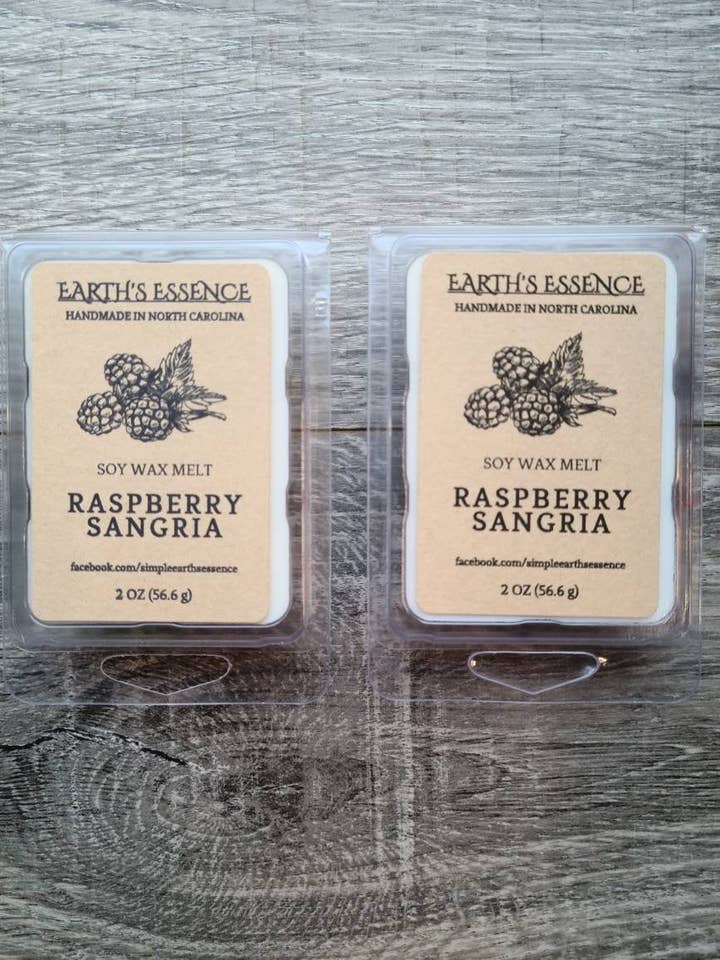Raspberry Sangria 2 oz Sojawachs-Schmelz für den Großhandel von Earth's Essence