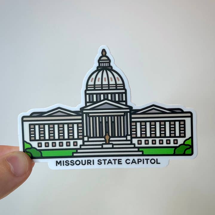 Autocollant du Capitole de l'État du Missouri pour la vente par Knight Owl Design