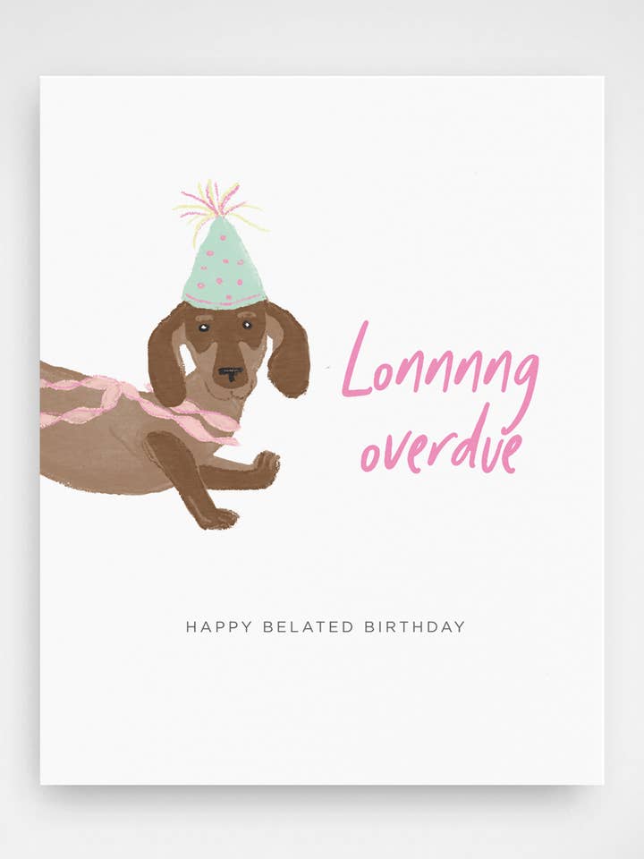 Carte d'anniversaire attendue depuis longtemps pour la vente par Hooray Paper Co.